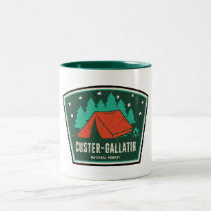 Custer-Gallatin National Forest Kamperen Tweekleurige Koffiemok