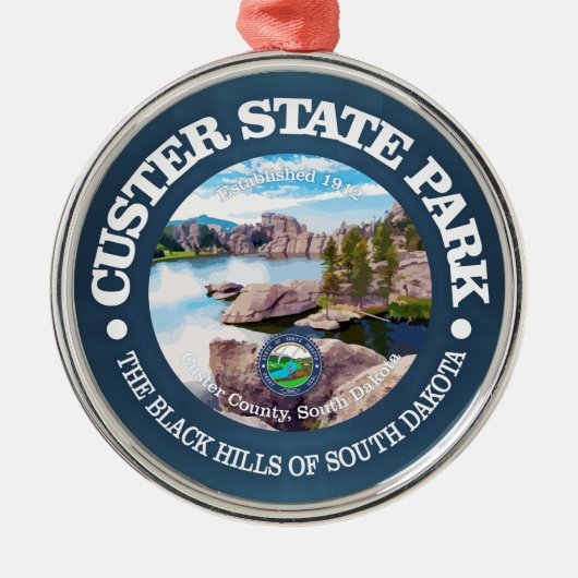 Custer SP Metalen Ornament (Voorkant)
