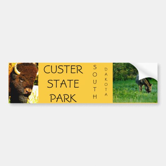 Custer State Park Bumpersticker (Voorkant)