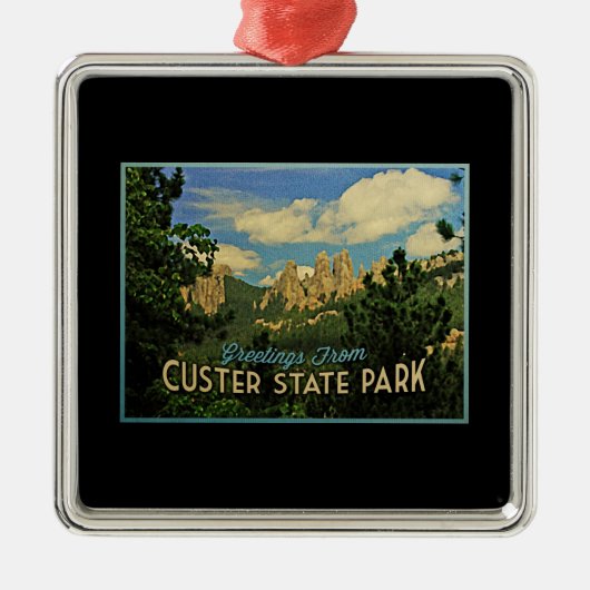 Custer State Park Metalen Ornament (Voorkant)