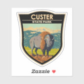Custer State Park South Dakota American Bison Sticker (Vel)