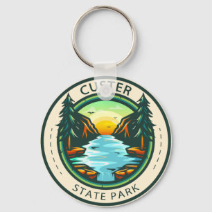 Custer State Park South Dakota Badge Sleutelhanger