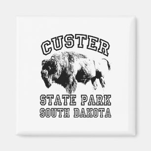 Custer State Park South Dakota Bizons Natuur Wande Magneet
