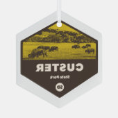 Custer State Park South Dakota Glas Ornament (Achterkant)
