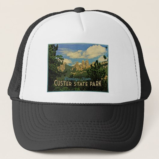 Custer State Park Trucker Pet (Voorkant)