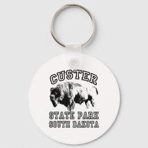 Custer State Park Zuid-Dakota Buffel Natuur Wandel Sleutelhanger