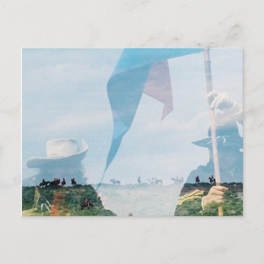 Custer's Ghost Briefkaart (Voorkant)