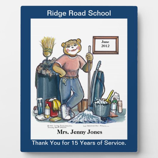 Custodian Award of Recognition Plaque Fotoplaat (Voorkant)