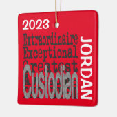 Custodian Extraordinaire CUSTOM Keramisch Ornament (Links)