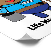 Custodian Janitor Funny Black Vrouw Poster (Hoek)