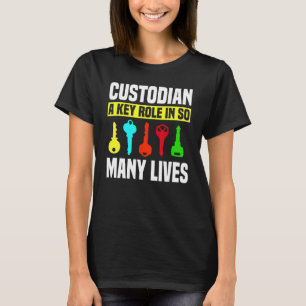 Custodian Keys Janitor Guard Caretaker Porter Hose T-shirt
