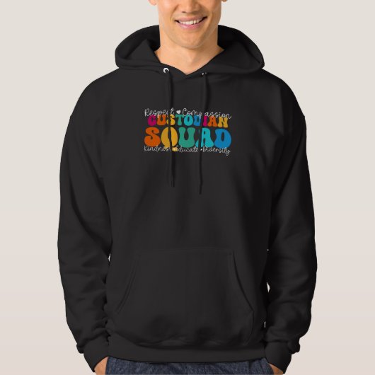 Custodian Squad Appreciation Week Back to School Hoodie (Voorkant)