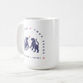 Custom 15oz Coffee Mug | Your Design Upload Mugs (Devant gauche)
