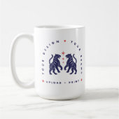 Custom 15oz Coffee Mug | Your Design Upload Mugs (Gauche)