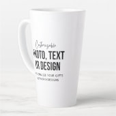 Custom 17 oz Latte Mug | Personalized Coffee Cup (Angle gauche)