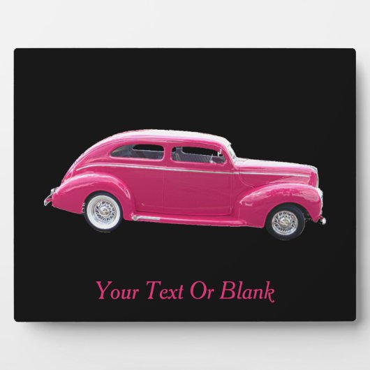 Custom 1940 Famous American Make Sedan Fotoplaat (Voorkant)