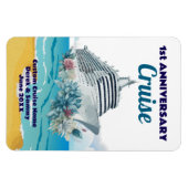 Custom 1st Anniversary Cruise Cabin Door Magneet (Horizontaal)