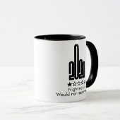 Custom 2020 Middle Finger 1 Star Review Coffee Mug (Devant droit)