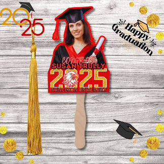 Custom 2025 Afstudeerder Fan voor High School & Co Handwaaier