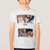 CUSTOM 2026 4 PHOTO COLLAGE Tri-Blend SHIRT (Voorkant)