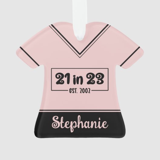 Custom 21st Birthday Cadeau 21 en 23 Est 2002 (dos)