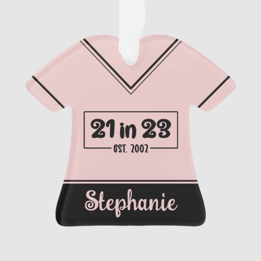 Custom 21st Birthday Cadeau 21 en 23 Est 2002 (devant)