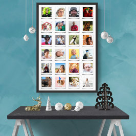 Custom 24 Fotocollage Retro Instant Film Poster