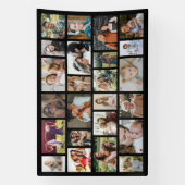 Custom 24 Photo Collage Party Spandoek (Verticaal)
