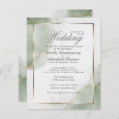 Custom 2 - Budget bruiloft goud gedempt salie (Voorkant / Achterkant)