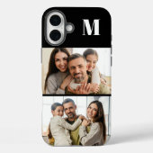 Custom 2 Family Photo & Monogrammed Case-Mate iPhone Case (Achterkant)