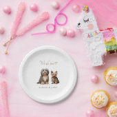 Custom 2 Pet Wedding Papieren Bordje (Feest)