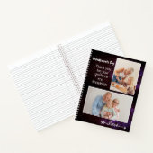 Custom 2 Photo Grand-parents Jour Carnet brillant (Intérieur)