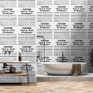 Custom 2 'x 4' Roll geweven Peel & Stick Behang
