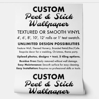 Custom 2' x 8' Textured Peel & Stick Behang