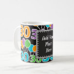 Custom 30th Birthday Photo Colorful Mug<br><div class="desc">Créez une Mug personnalisée avec votre propre photo ou photo sur cette toile de fond colorée de 30e anniversaire.</div>