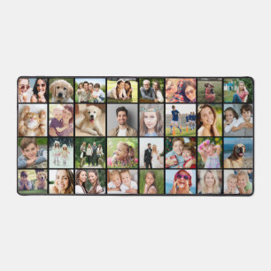 Custom 32 fotocollage zwart bureaumat