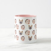 Custom 3 Baby Face Coffee Mug (Centre)