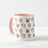 Custom 3 Baby Face Coffee Mug (Devant gauche)