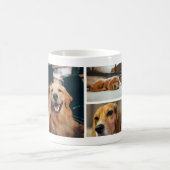 Custom 3 Photo Collage Dog Remembrance Coffee Mug (Centre)