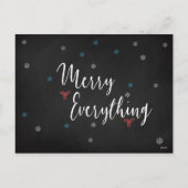 Custom 3 Photo Collage Making Spirits Bright Feestdagenkaart (Achterkant)