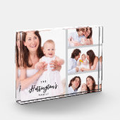 Custom 4 Family Photos Collage Rectangle Frame Fotoblokken (Links)