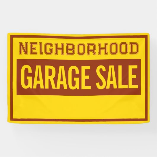 Custom 4 ft Garage Sale Banner (Horizontaal)