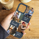 Custom 4 Photo All of Me Loves All You Slate<br><div class="desc">Boîtier téléphonique personnalisé pour iphone 13 pro max (et beaucoup d'autres modèles). Le coque dispose d'un collage photo personnalisé avec 4 de vos photos préférées et le libellé "All of Me Loves All of You". Le modèle photo est configuré pour vous permettre d'ajouter vos photos, qui sont affichées sous forme...</div>
