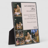 Custom 50th Birthday Photo Collage Plaque (Côté)
