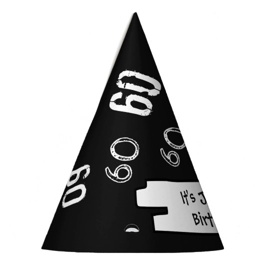 Custom 60th Birthday Paper Party Pet Feesthoedjes (Links)