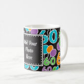 Custom 60th Birthday Photo Mug coloré (Devant droit)