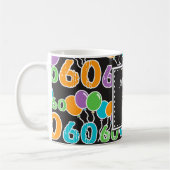 Custom 60th Birthday Photo Mug coloré (Gauche)