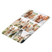 Custom 6 Photo Collage Modern Simple Magneet (Linkerzijde)