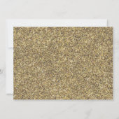 Custom 70th Photo Black and Gold Sequins Kaart (Achterkant)