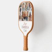 Custom 7 Photo Collage Best Grandma Ever Pickleball Paddle (Links)
